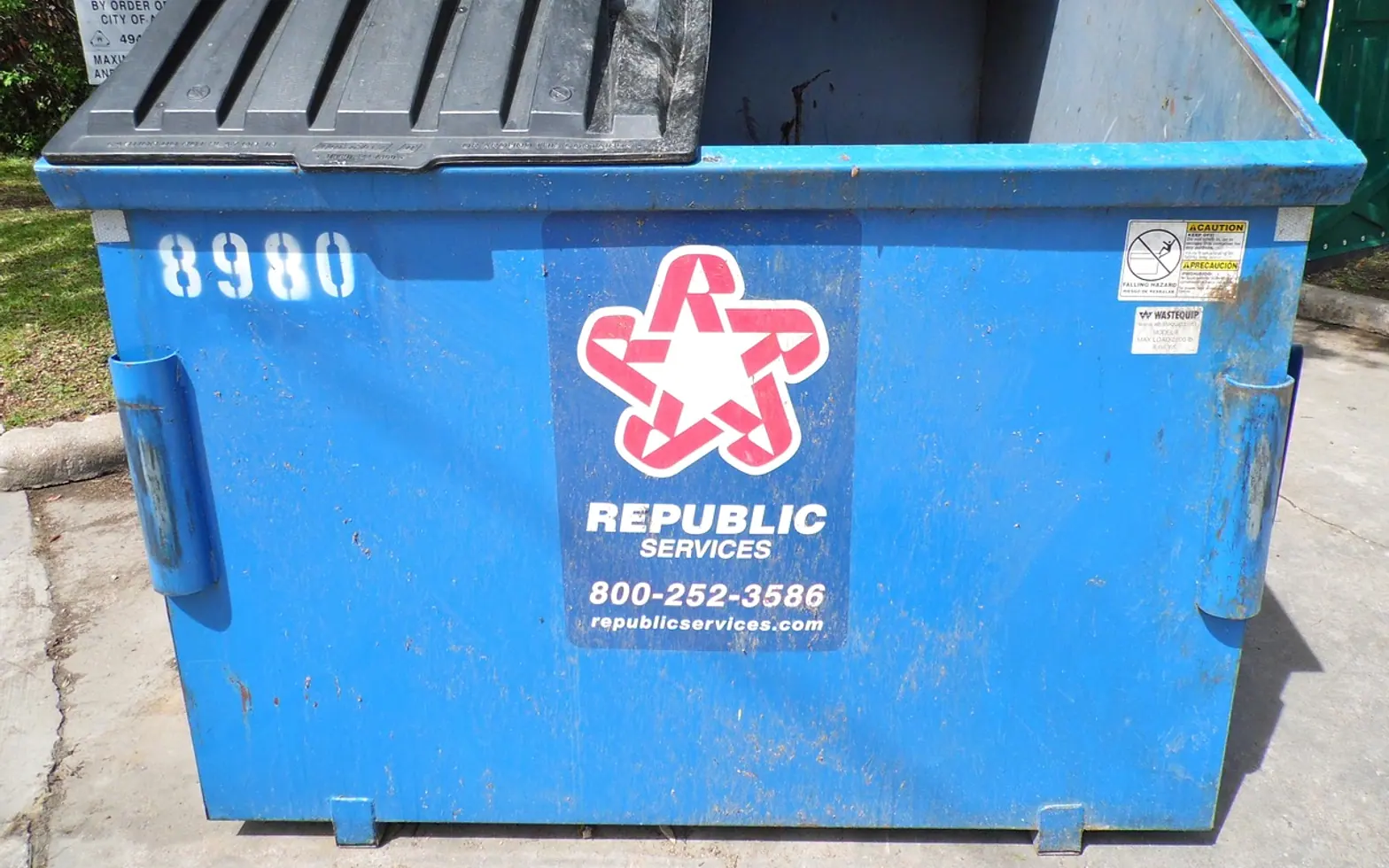 Dumpster, trash bin and garbage