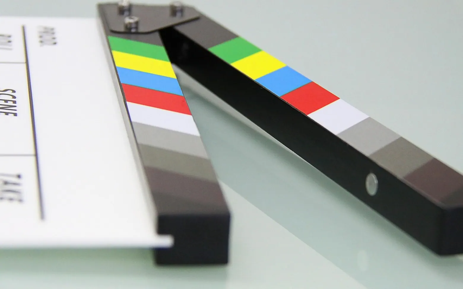 Clapper board, clapper and movie