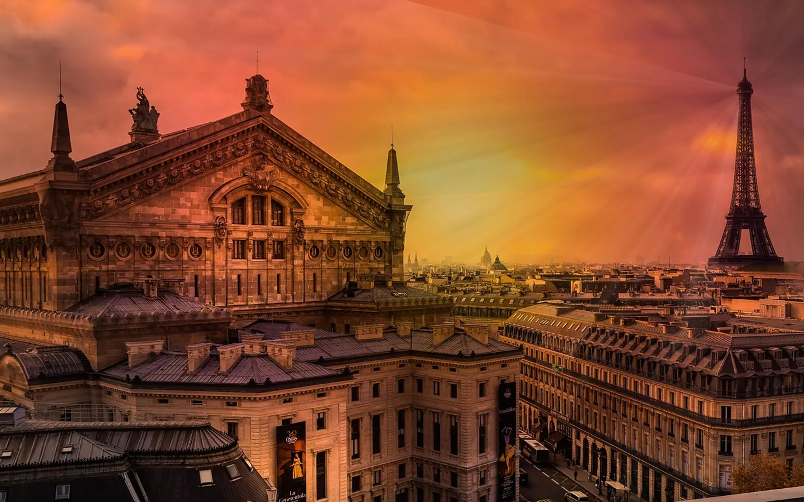 Paris, eiffel tower and france
